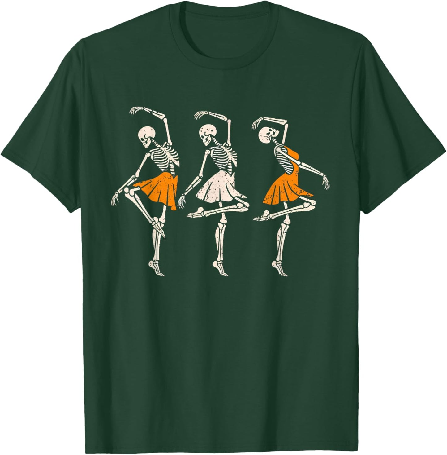 Spooky Skeleton ballet dance dress tutu For and girls T-Shirt - T-Shirt | Forest