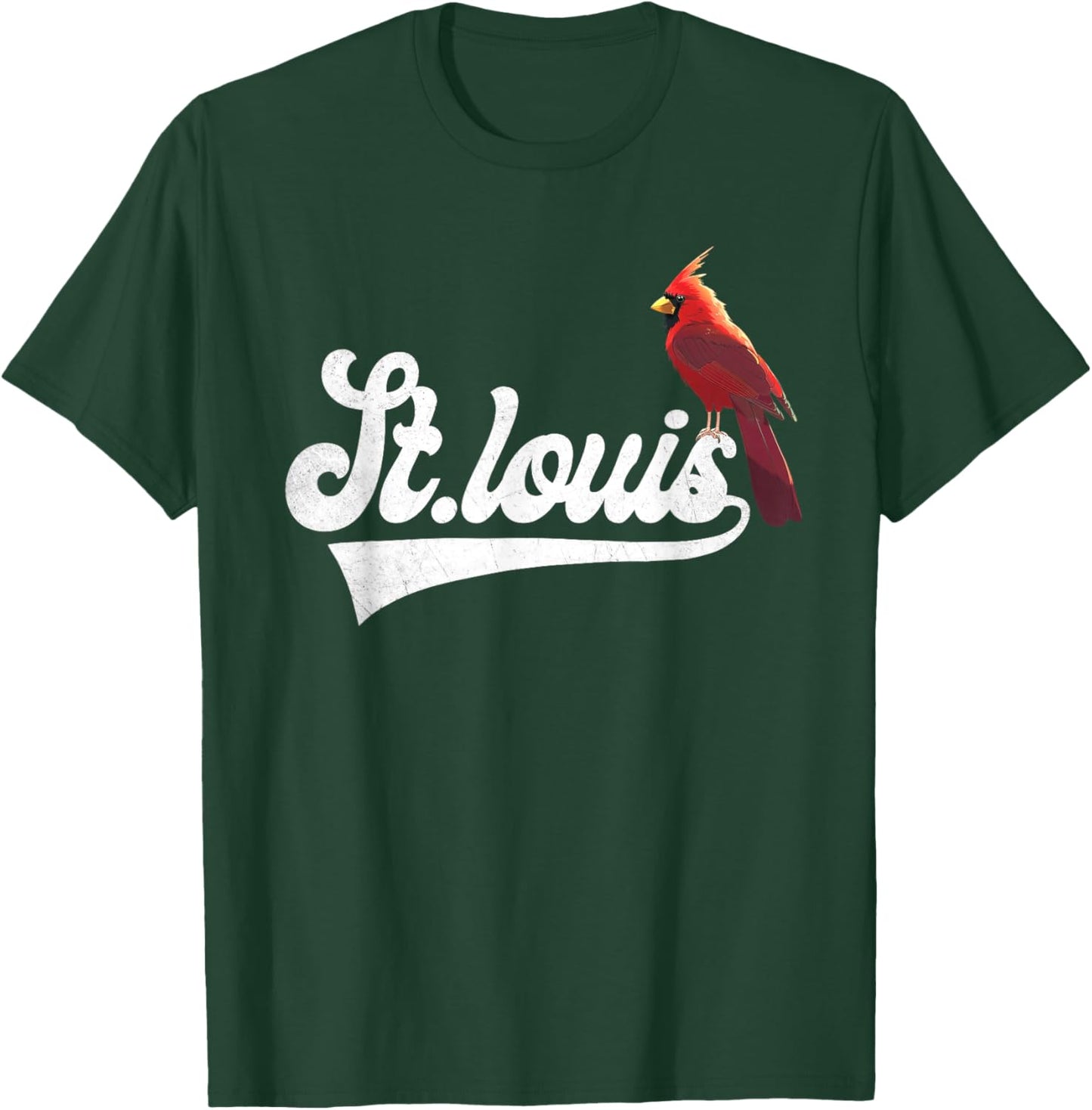 Vintage St.Louis Perchwing Graphic Throwback Styles T-Shirt - T-Shirt | Forest