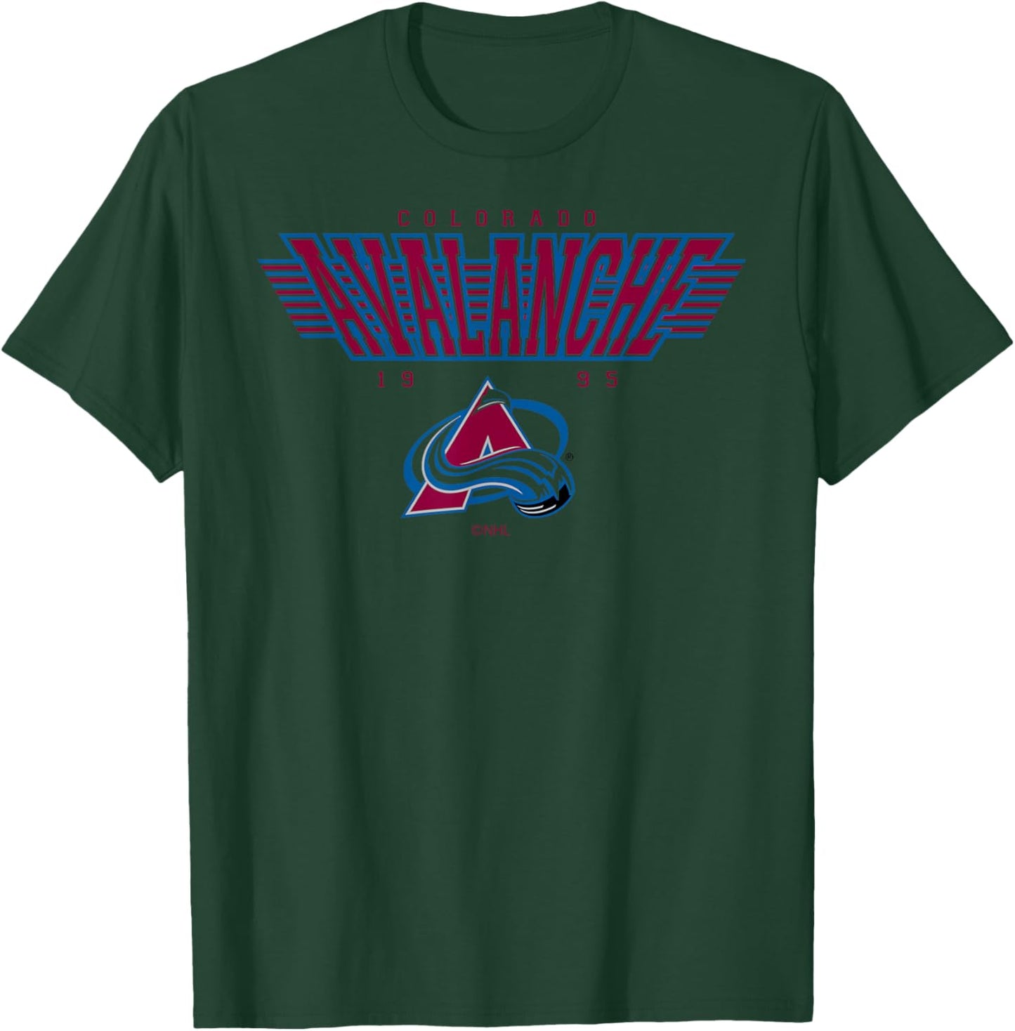 Colorado Avalanche Laser White Officially Licensed T-Shirt - T-Shirt | Forest