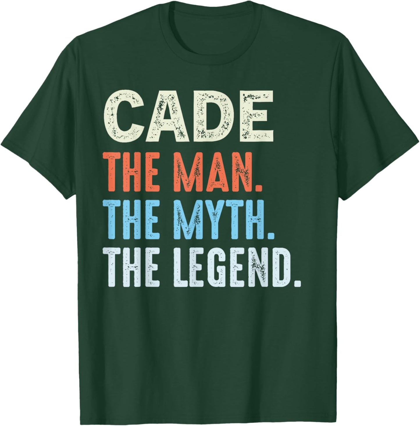 CADE The Legend Name Personalized Cute Idea Men Vintage CADE T-Shirt - T-Shirt | Forest