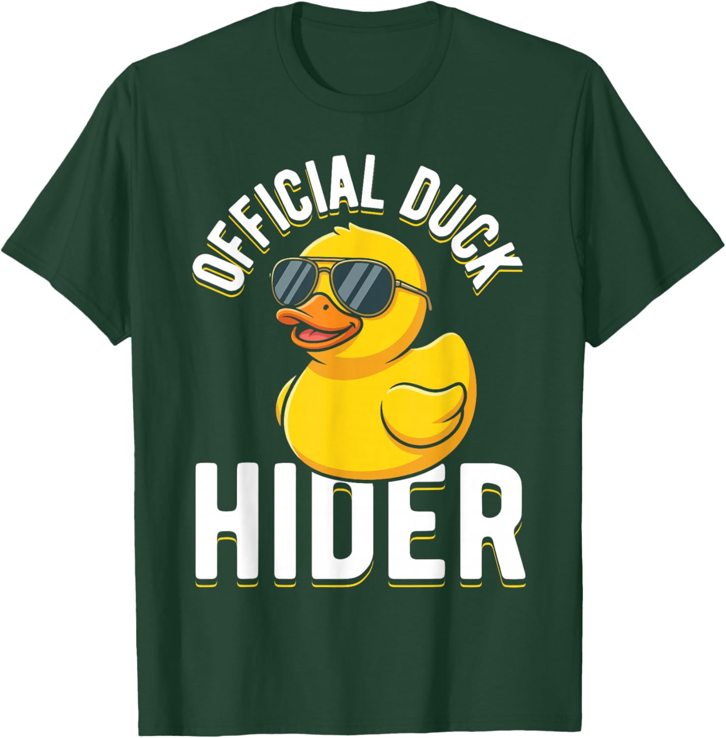 Rubber Duck Funny Cruise Official Duck Hider T-Shirt - T-Shirt | Forest