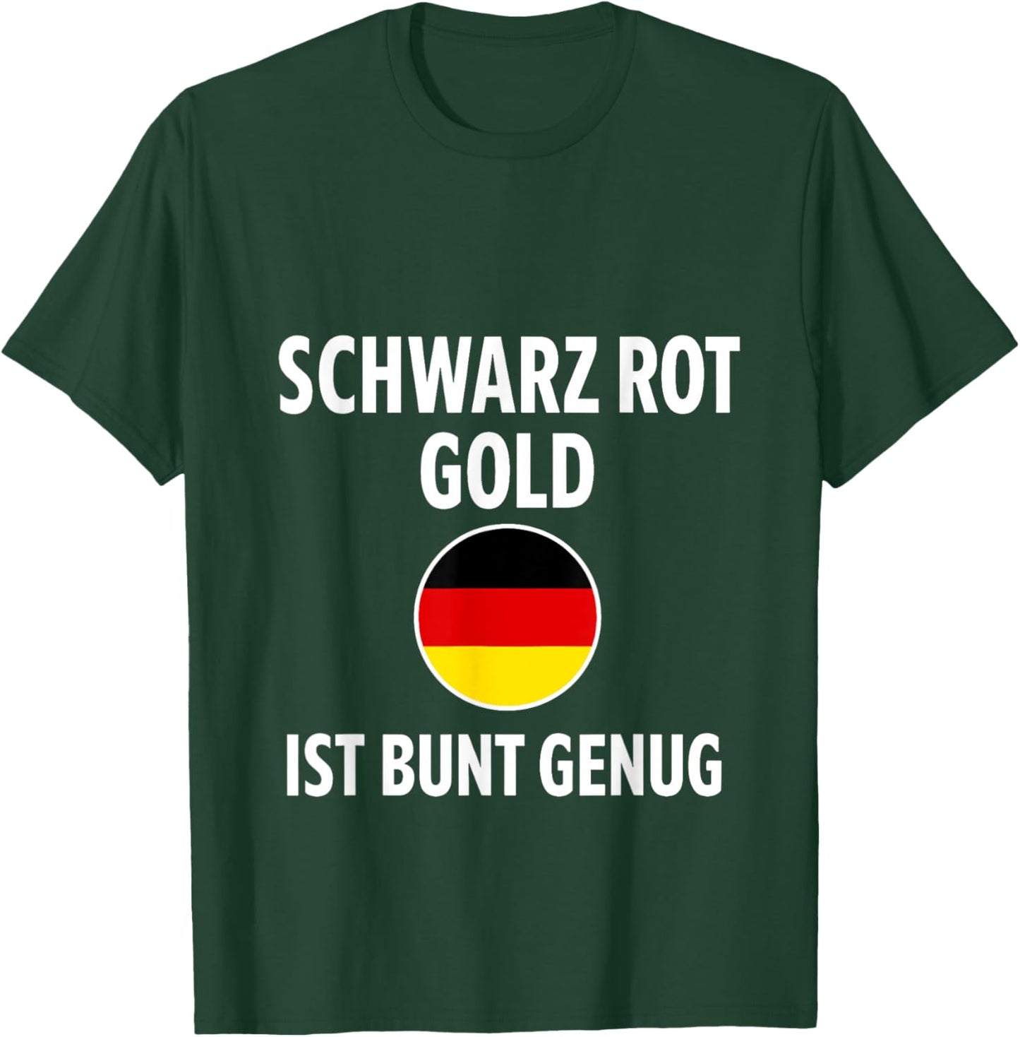 Deutschland Fan Outfit Schwarz Rot Gold Farben Design T-Shirt - T-Shirt | Forest