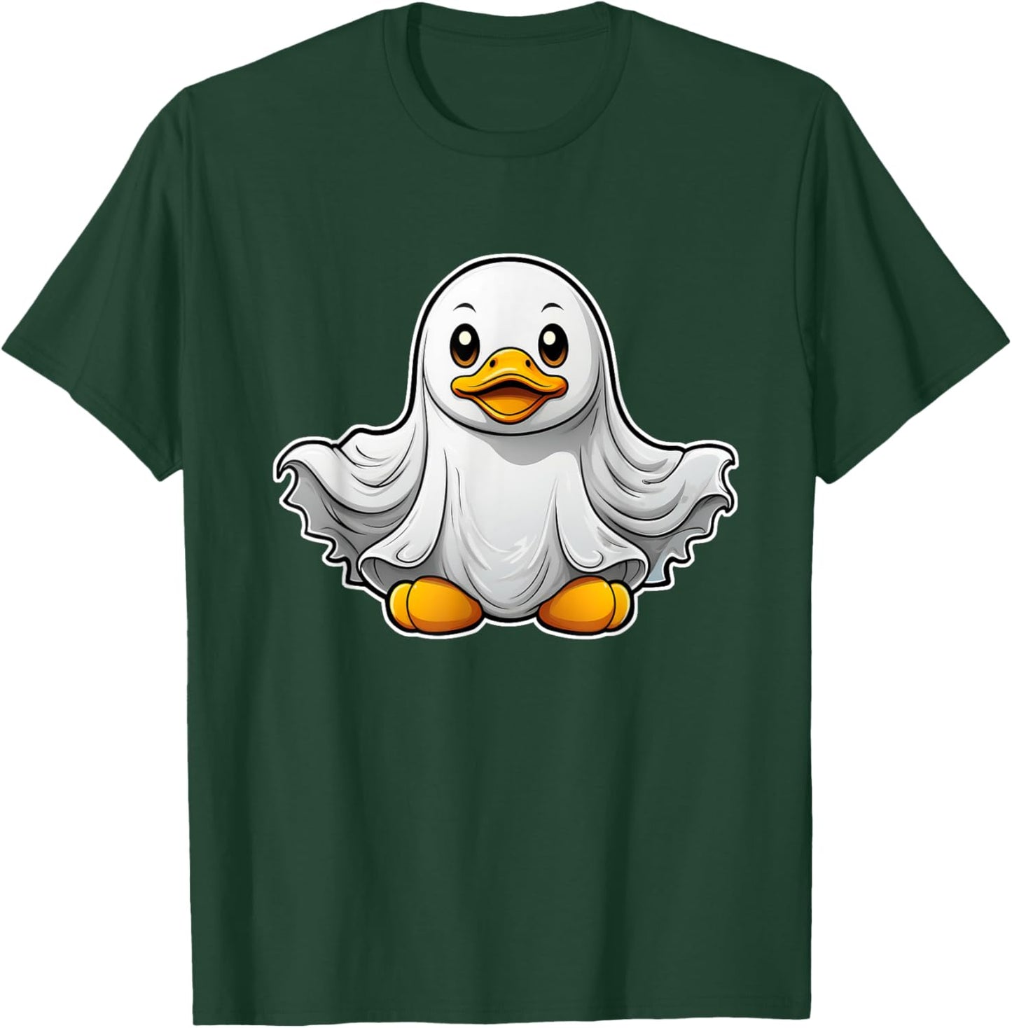 Spooky Ghost Rubber Duck, Halloween Rubber Duckie T-Shirt - T-Shirt | Forest