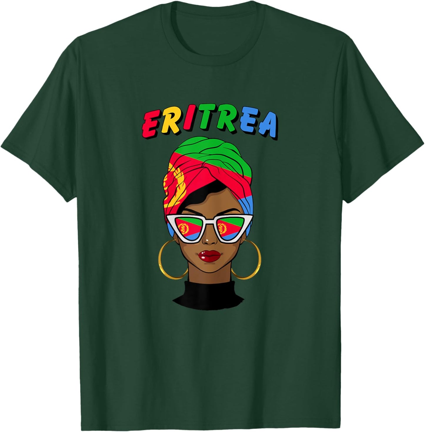 Eritrea, Eritrean Flag, Eritrea Girl, Eritrean Women T-Shirt - T-Shirt | Forest