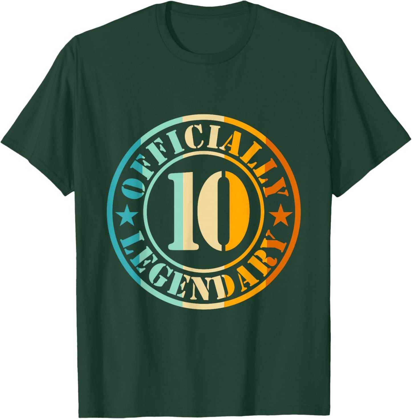 10. Geburtstag Junge Mädchen Legende Level 10 Jahre T-Shirt - T-Shirt | Forest