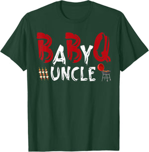 Uncle Baby BBQ Shower Themed Family Matching Barbecue T-Shirt - T-Shirt | Forest