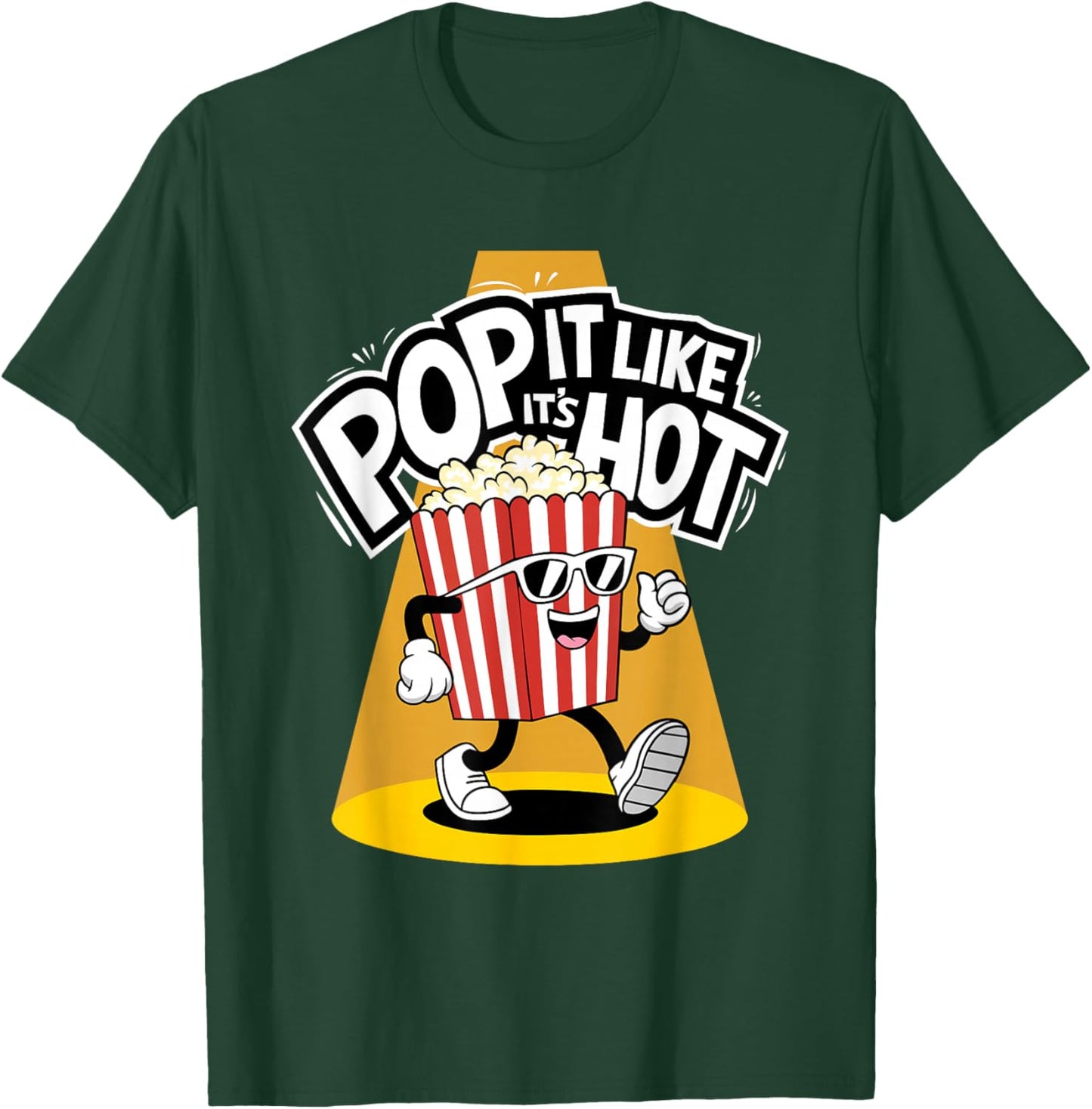 Pop It Like It's Hot Funny Movie Popcorn Lover T-Shirt - T-Shirt | Forest