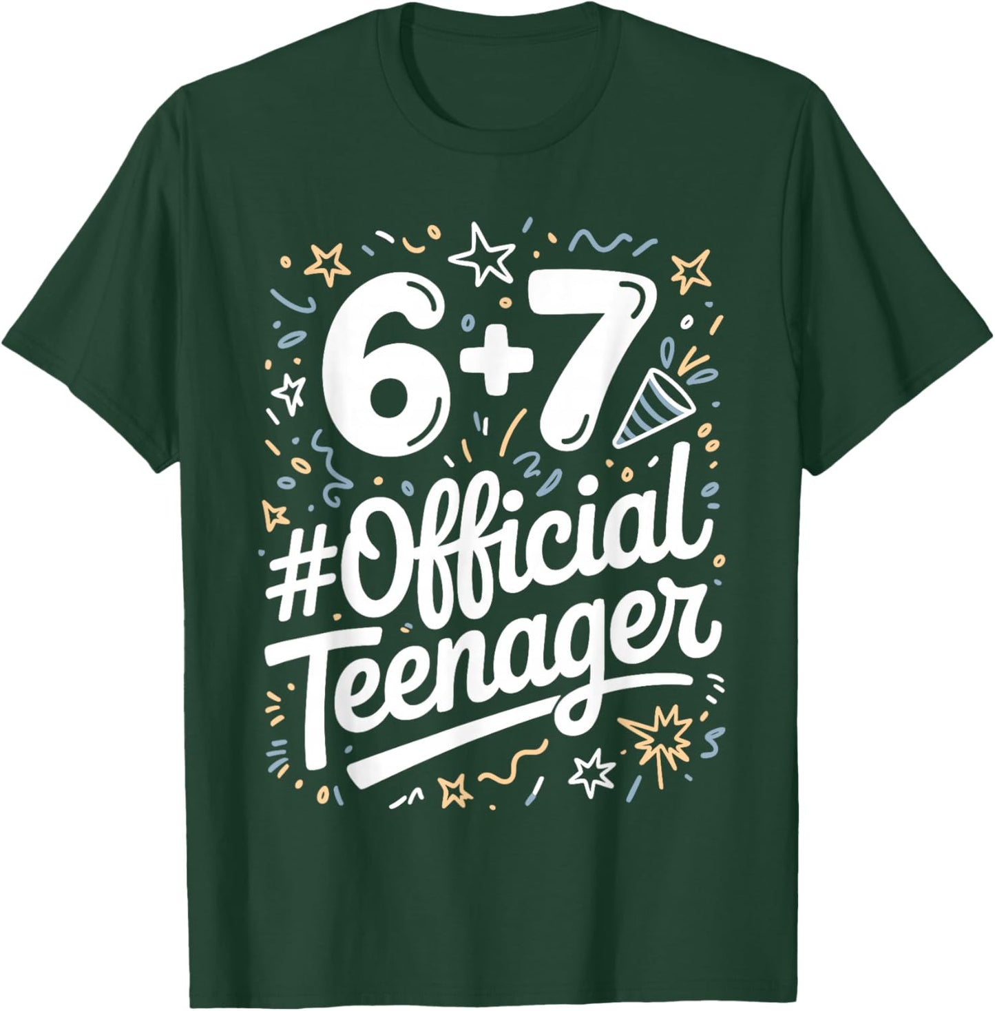 Funny Official Teenager Art Women 13th Birthday T-Shirt - T-Shirt | Forest