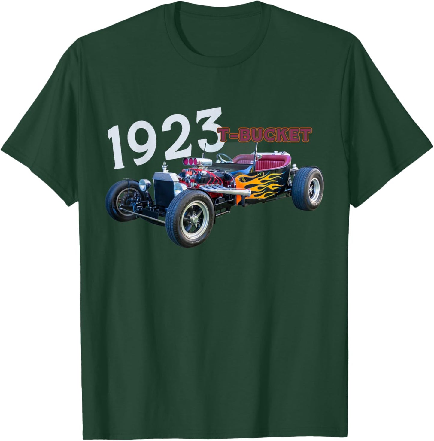1923 23 T-Bucket Blown Hot Rod Classic Car T-Shirt - T-Shirt | Forest