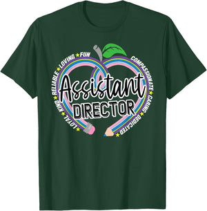 Wild About School Team of Educator Counselors Crew Assistant Director Childcare Back To Preschool Group Daycare T-Shirt - T-Shirt | Forest