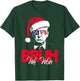 Bruh We Won Funny Christmas Santa Hat Trump 47 USA President T-Shirt - T-Shirt | Forest