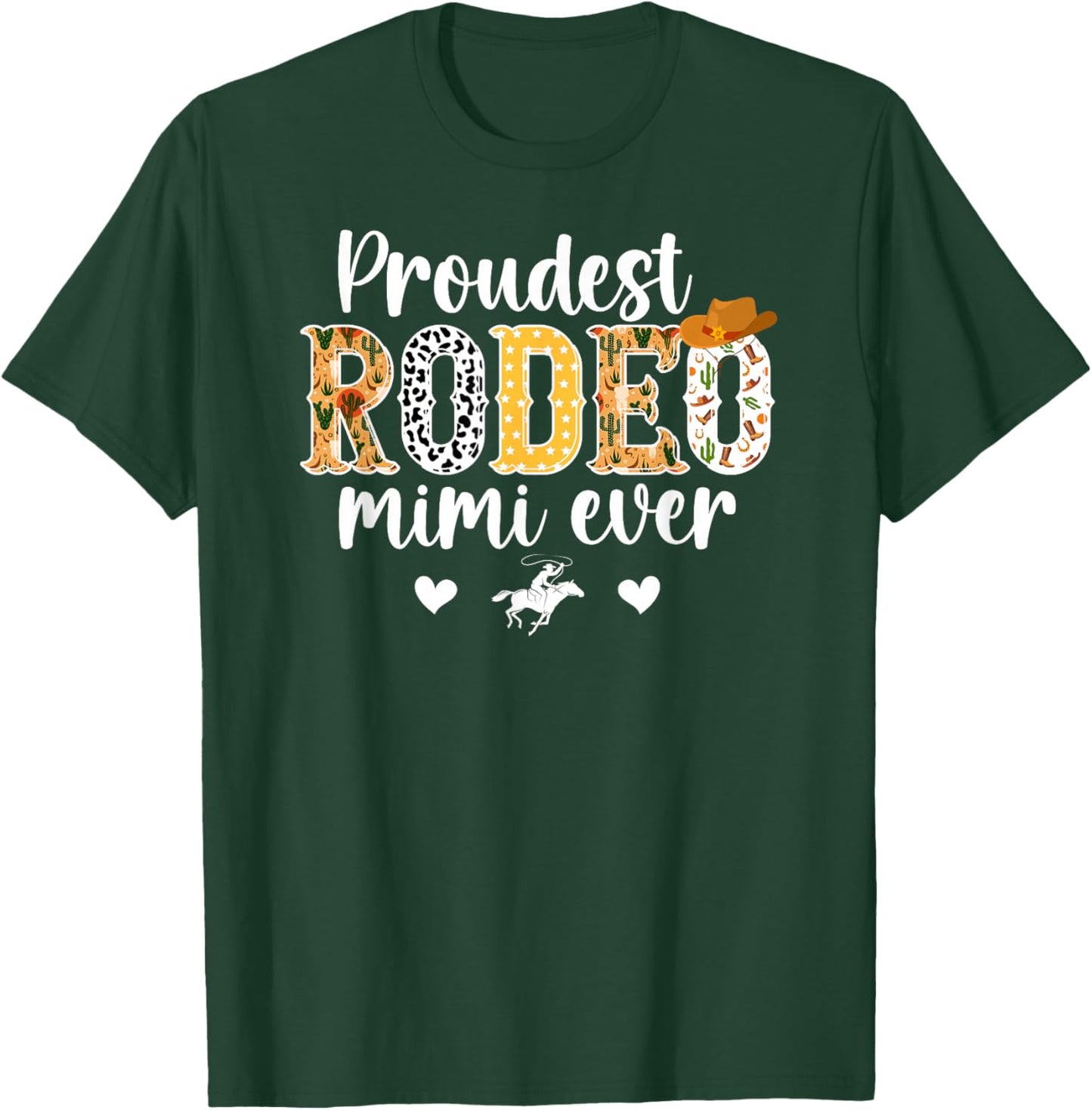 Proudest Rodeo Mimi Ever Mimi Of A Rodeo Rider Mimi T-Shirt - T-Shirt | Forest