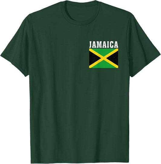 Jamaica Flag Patriotic National Roots Souvenir T-Shirt - T-Shirt | Forest