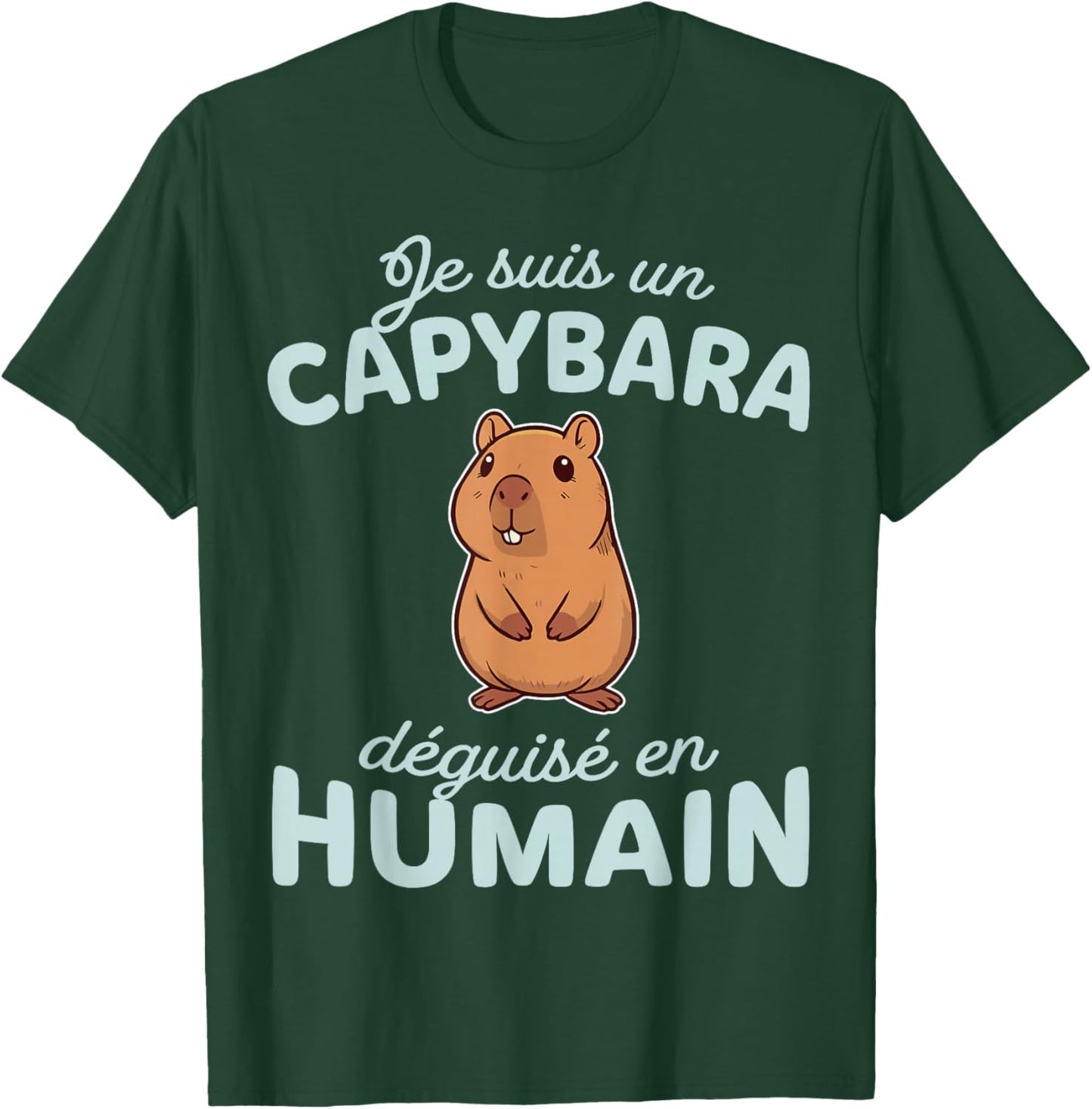Humor Costume I'm A Capybara Disguised as Human T-Shirt - T-Shirt | Forest