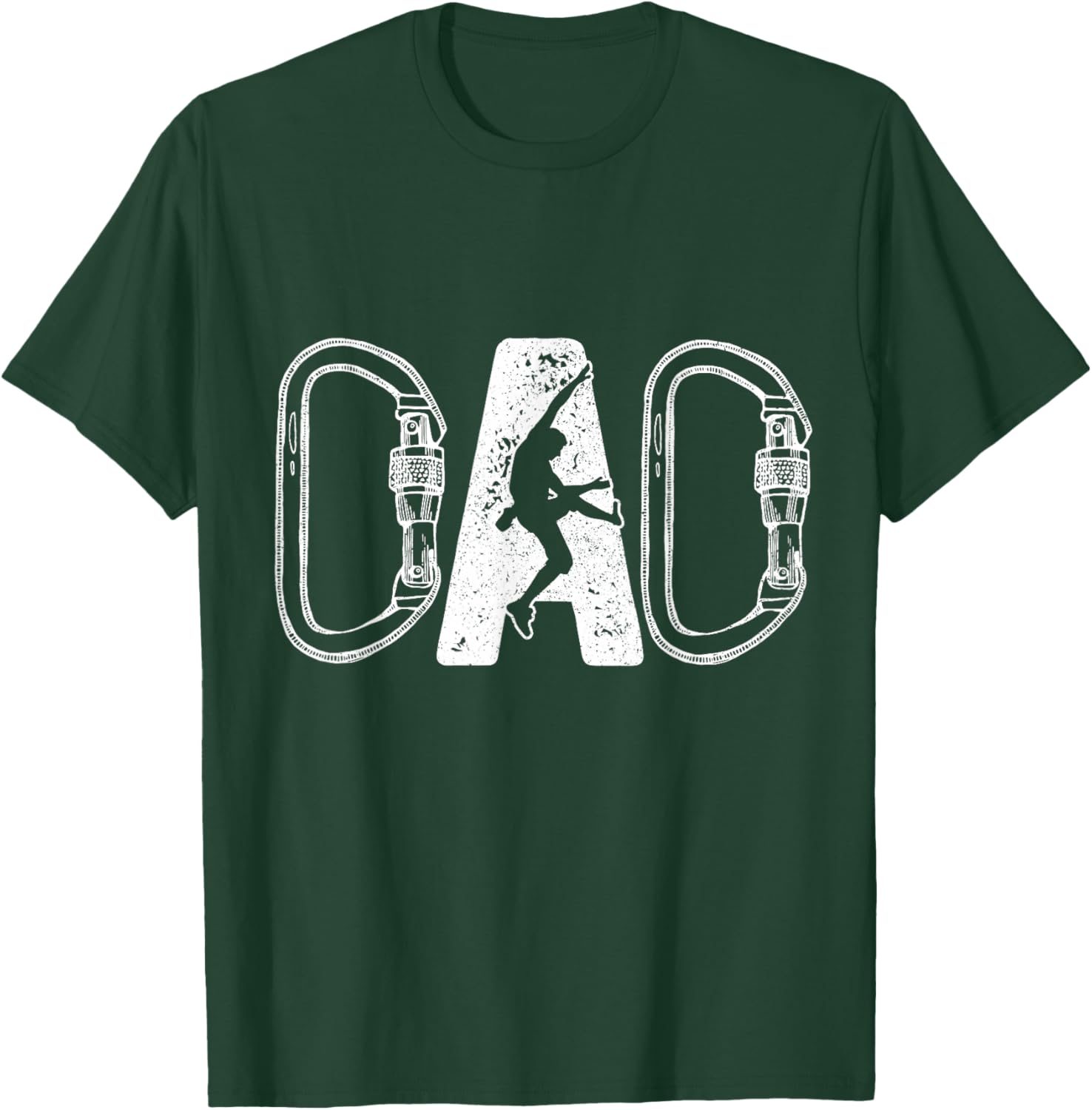 Climbing Dad Rock Climber Bouldering Father's Day T-Shirt - T-Shirt | Forest