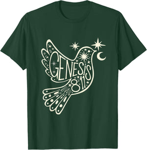 Genesis 8:11 Inspirational Christian Scripture Verse Design T-Shirt - T-Shirt | Forest
