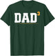 Dad of Three Triplet Dad of 3 Proud Father of Three T-Shirt - T-Shirt | Forest