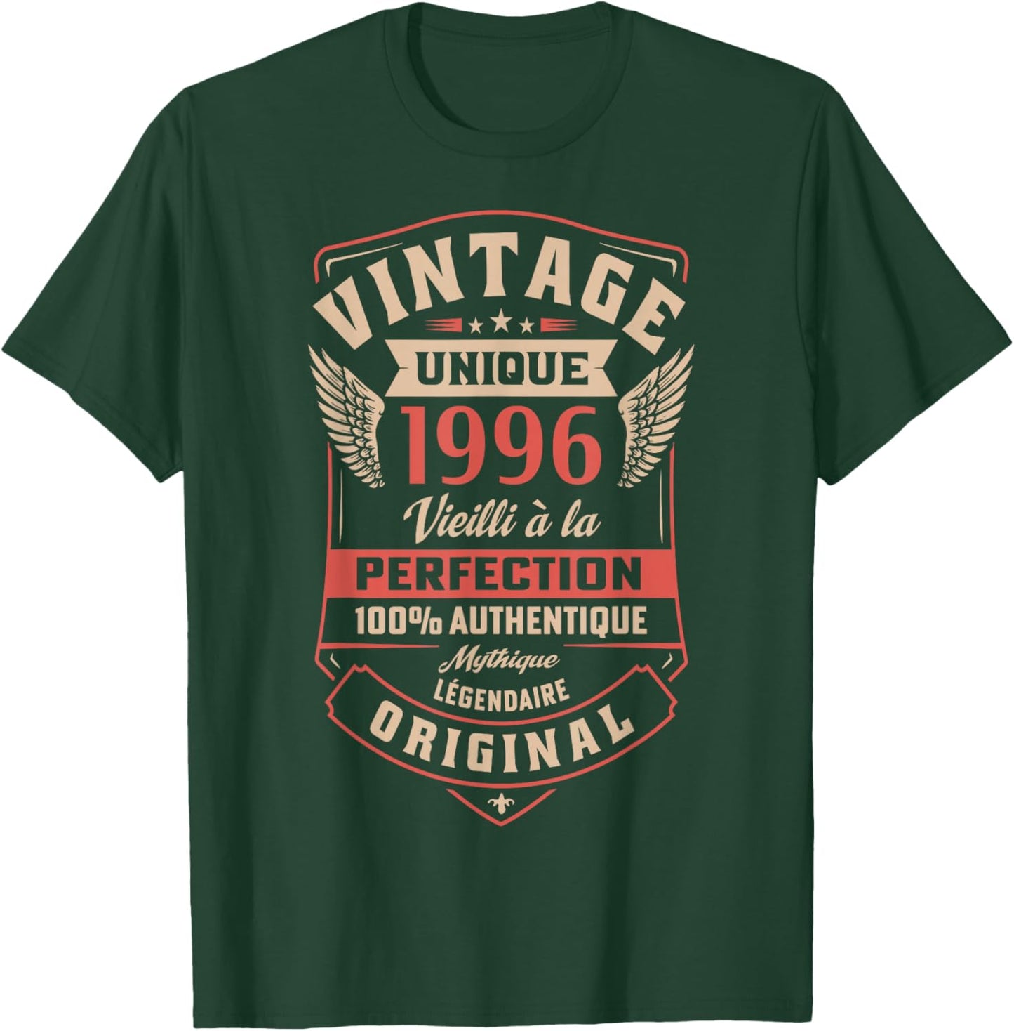 1996 Cadeau Anniv. 30 Ans Homme Femme Vintage Amusant Fête T-Shirt - T-Shirt | Forest