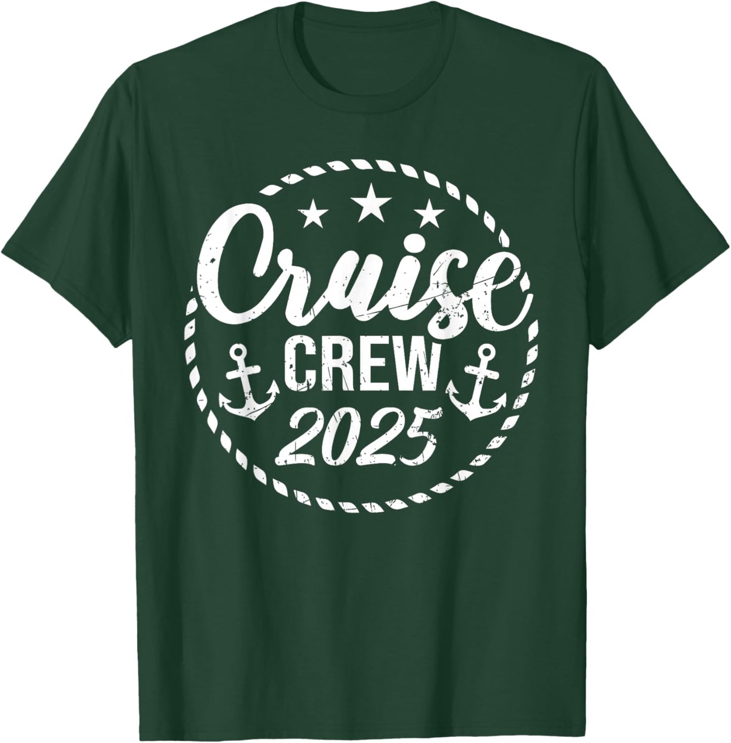 Cruise Crew 2025 Anchor Sailing Vacation Trip Group Matching T-Shirt - T-Shirt | Forest