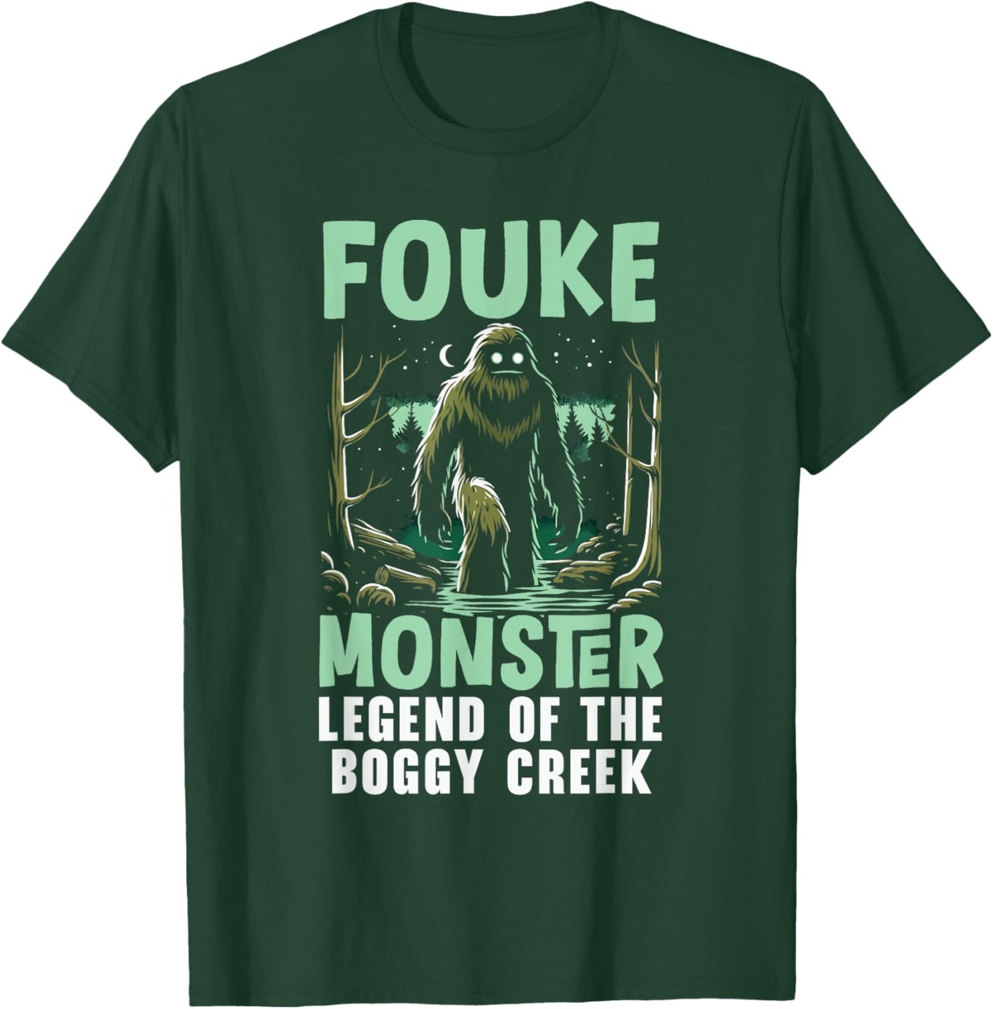 Fouke Monster Southern Sasquatch Cryptozoology Cryptid T-Shirt - T-Shirt | Forest