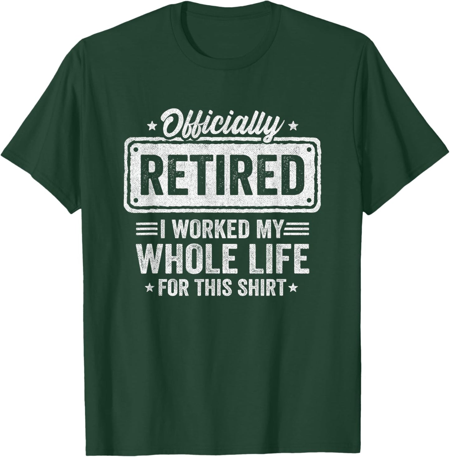 Funny Retirement - Officially Retired - Retirement Party T-Shirt - T-Shirt | Forest