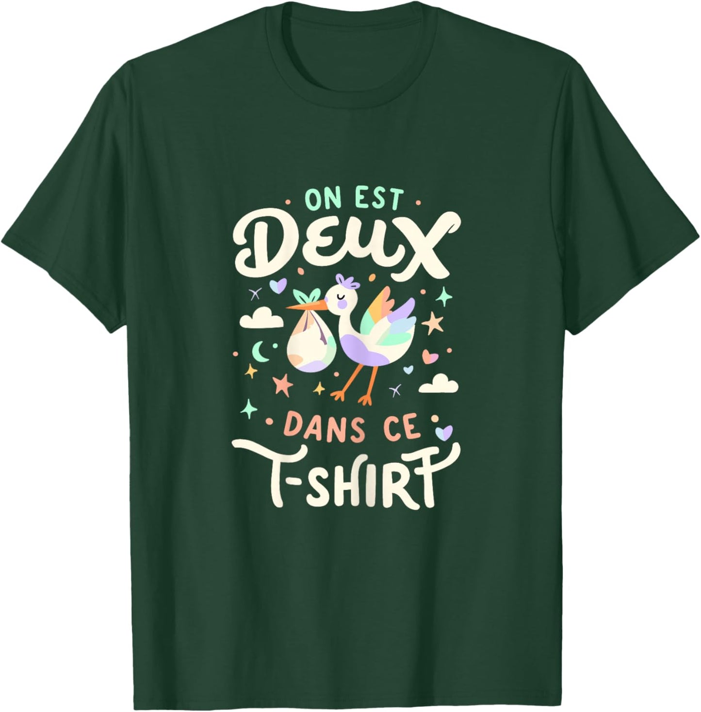 Annonce De Grossesse on Est Deux dans Ce T-Shirt - T-Shirt | Forest