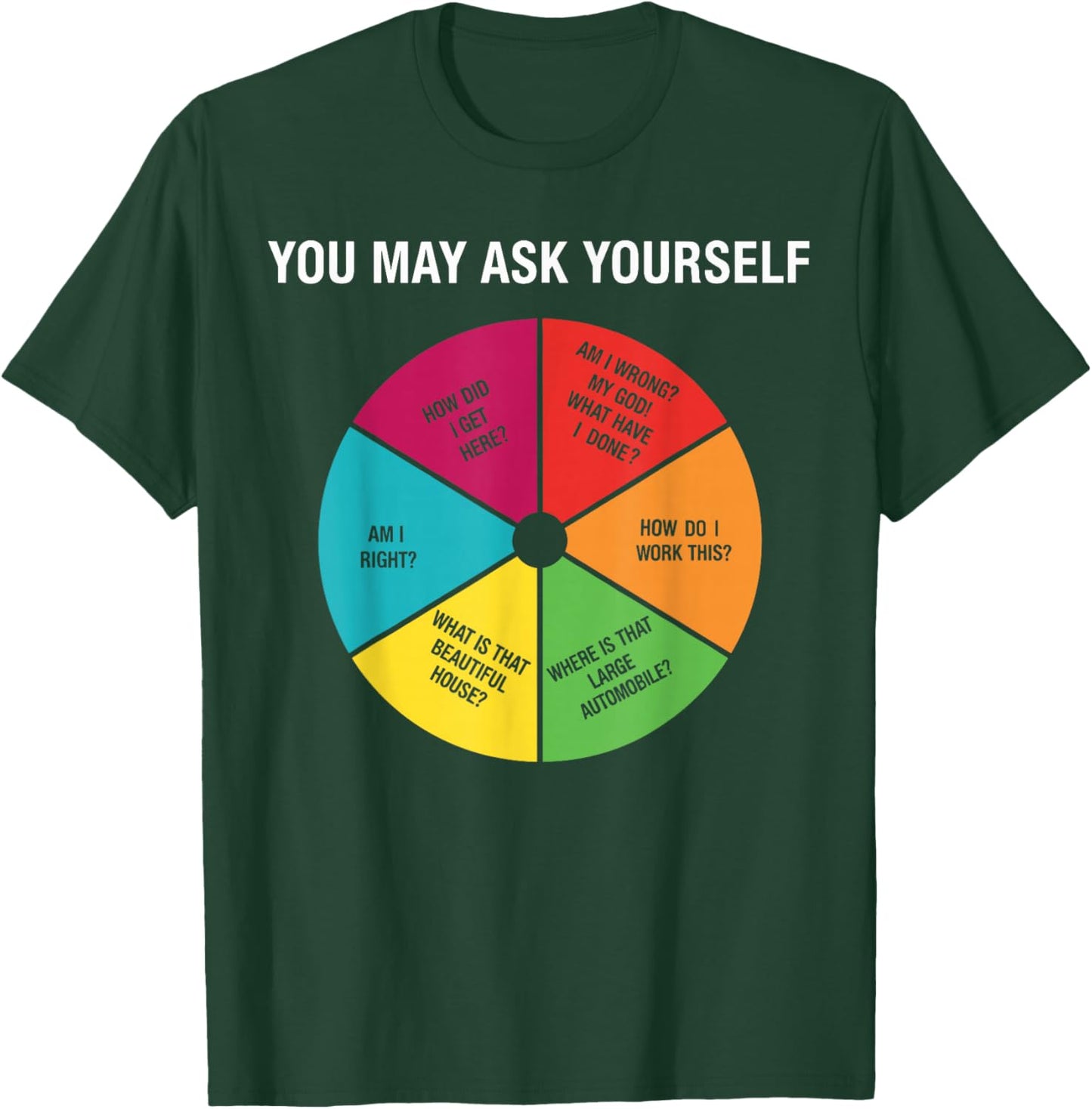 Cool 90s Shirt , Retro You May Ask Yourself T-Shirt - T-Shirt | Forest