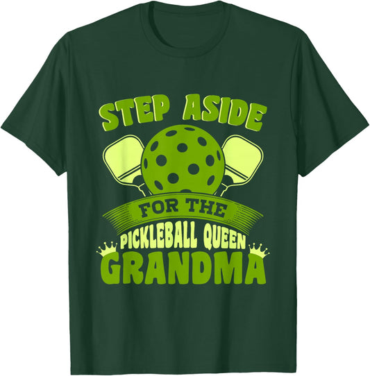Pickleball Grandma Pickleball Queen Grandma T-Shirt - T-Shirt | Forest