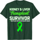 Kidney & Liver Transplant Recipient - Green Ribbon Gifts T-Shirt - T-Shirt | Forest