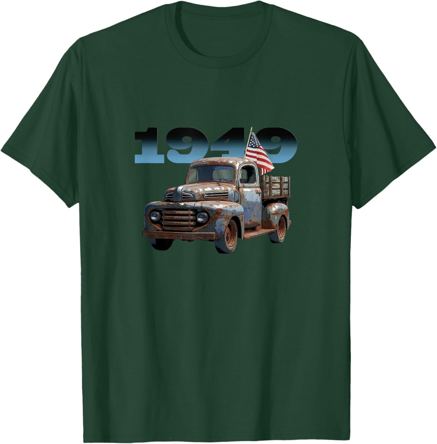 Old Rusted 1949 Pickup Truck, Vintage Pick Up, Classic Truck T-Shirt - T-Shirt | Forest