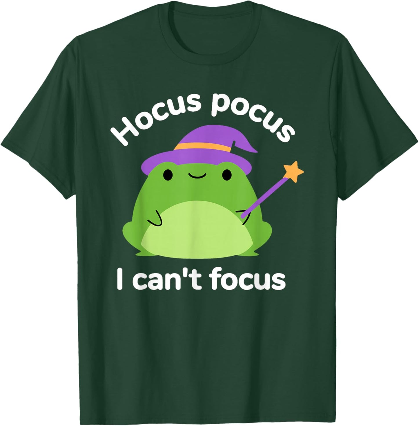 Humour ADHD Hyperactivity Disorder Hocus Pocus I Cant Focus T-Shirt - T-Shirt | Forest