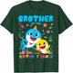Funny Brother Of The Birthday Family Shark Birthday Boy Girl T-Shirt - T-Shirt | Forest
