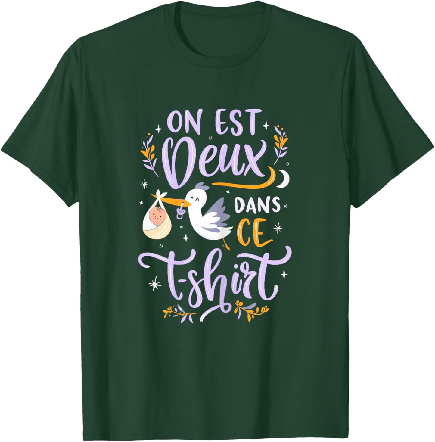Pregnancy Announcement One Is Two in This T-Shirt - T-Shirt | Forest