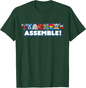 Marvel Super Heroes Avengers Teachers Assemble! Teacher Team T-Shirt - T-Shirt | Forest