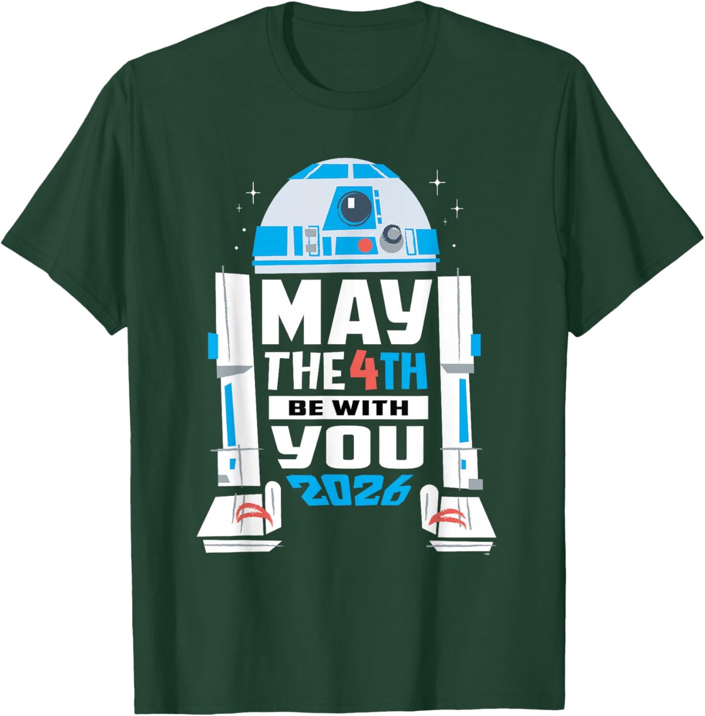 Star Wars R2-D2 May The 4th Be with You 2026 Star Wars Day T-Shirt - T-Shirt | Forest