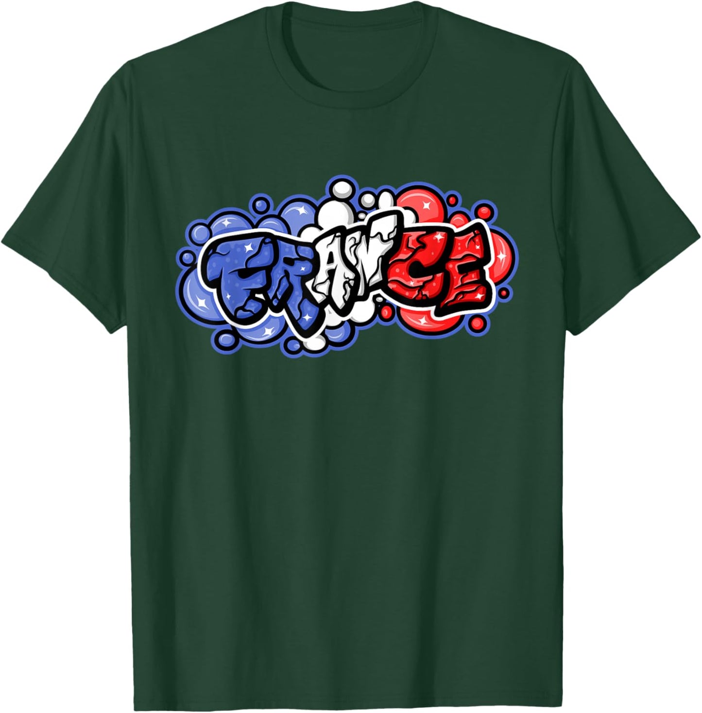 French Urban Streetwear Y2K Street Art Graffiti France T-Shirt - T-Shirt | Forest