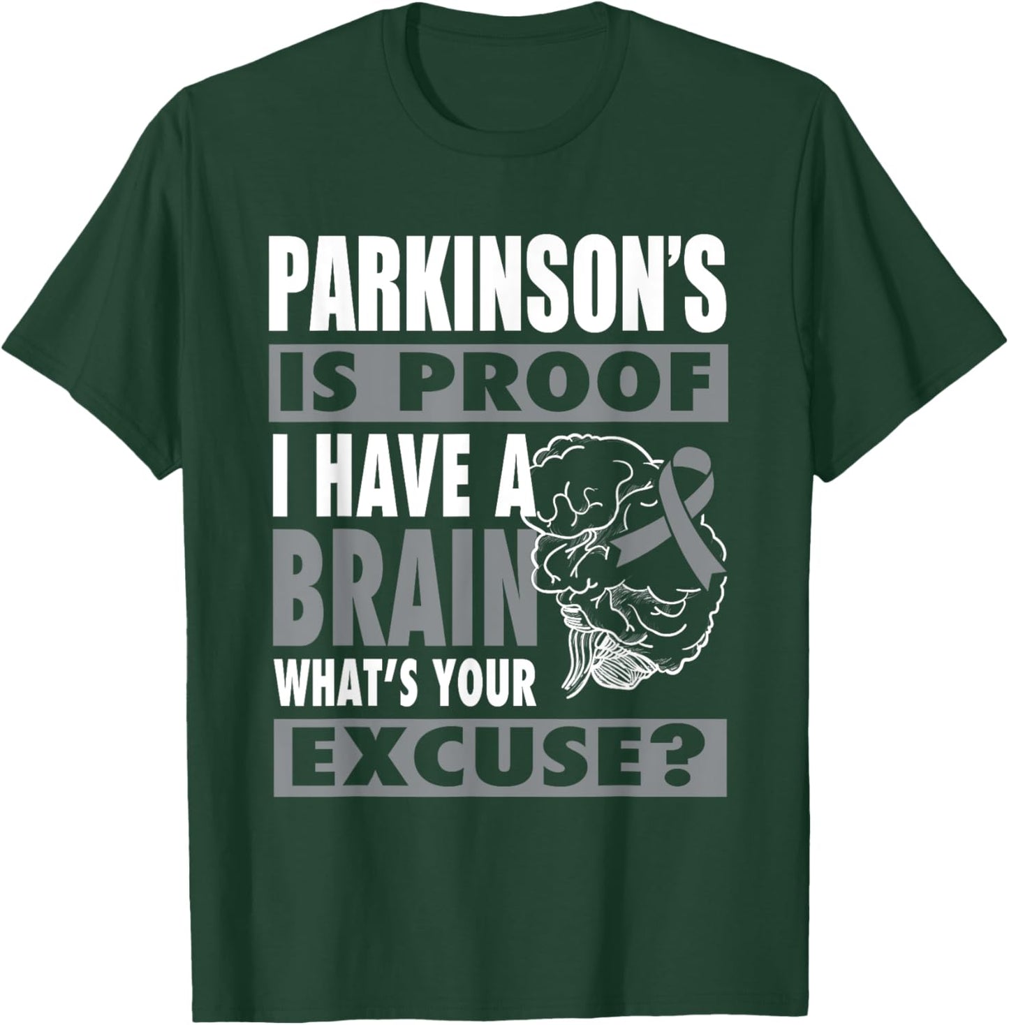 Funny Parkinsons Warrior parkinsons disease awareness T-Shirt - T-Shirt | Forest