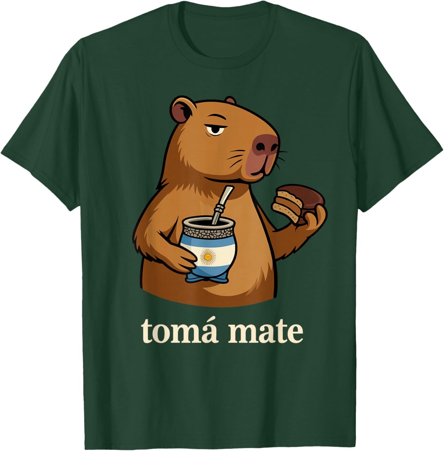 Argentinier Capybara Yerba Mate Argentinien Argentinien Alfajor T-Shirt - T-Shirt | Forest