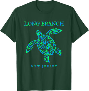 Long Branch New Jersey Sea Turtle Boys Girls Toddler T-Shirt - T-Shirt | Forest