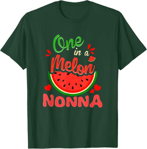One in a Melon Nonna 1st Birthday Party Family Matching T-Shirt - T-Shirt | Forest