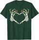 Skeleton Hands Heart Sign Light Christmas Costume Women Girl T-Shirt - T-Shirt | Forest