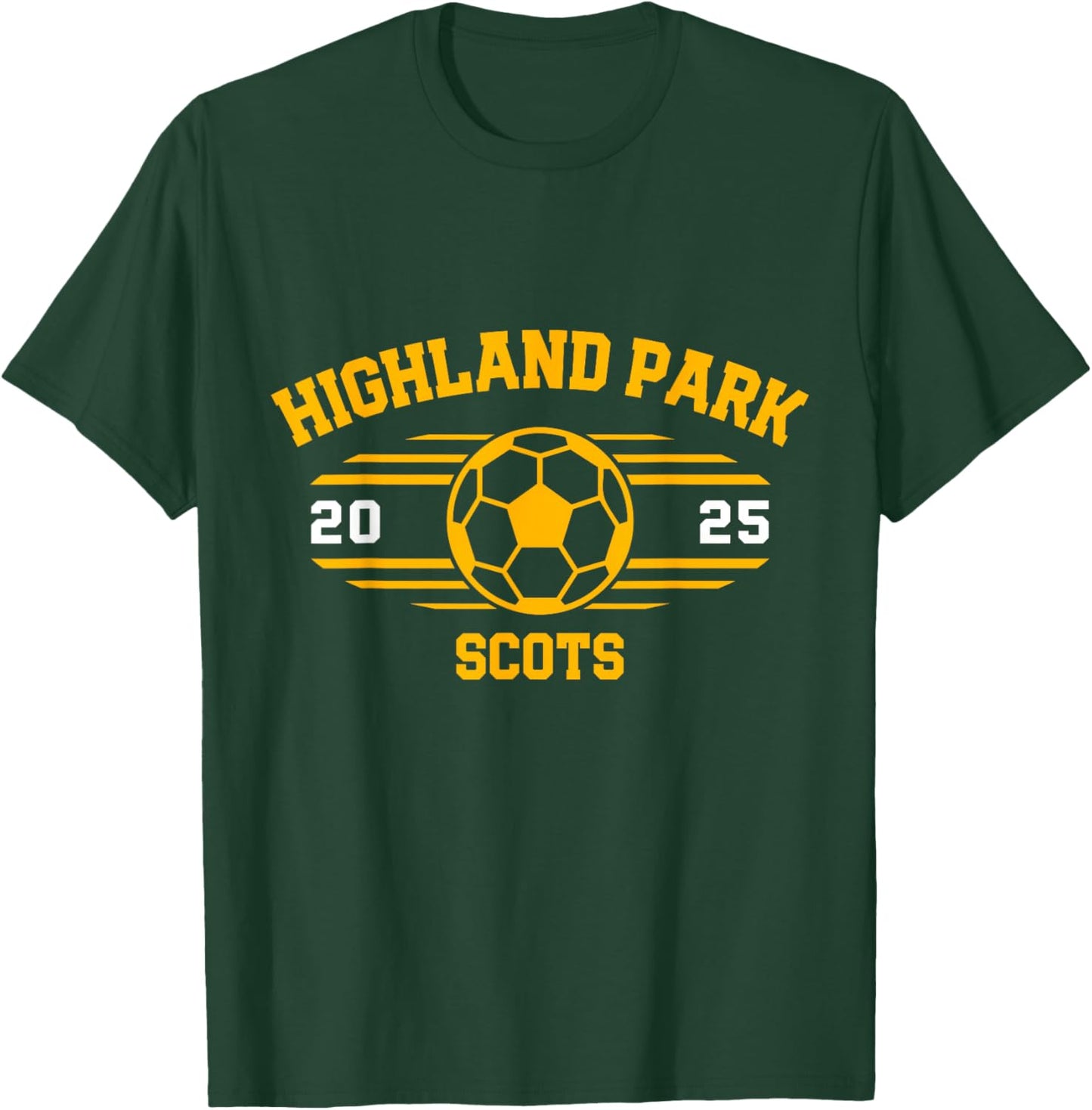 Highland Park Scots Soccer Ball 2025 T-Shirt - T-Shirt | Forest