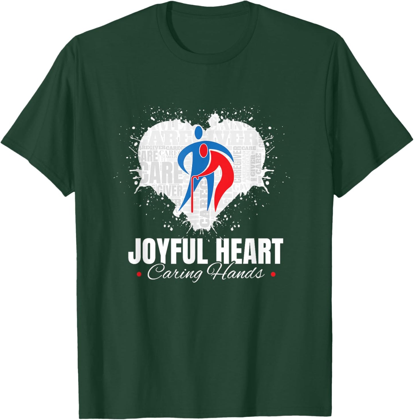 Joyful Heart Caring Hands (Official ACA Apparel) T-Shirt - T-Shirt | Forest