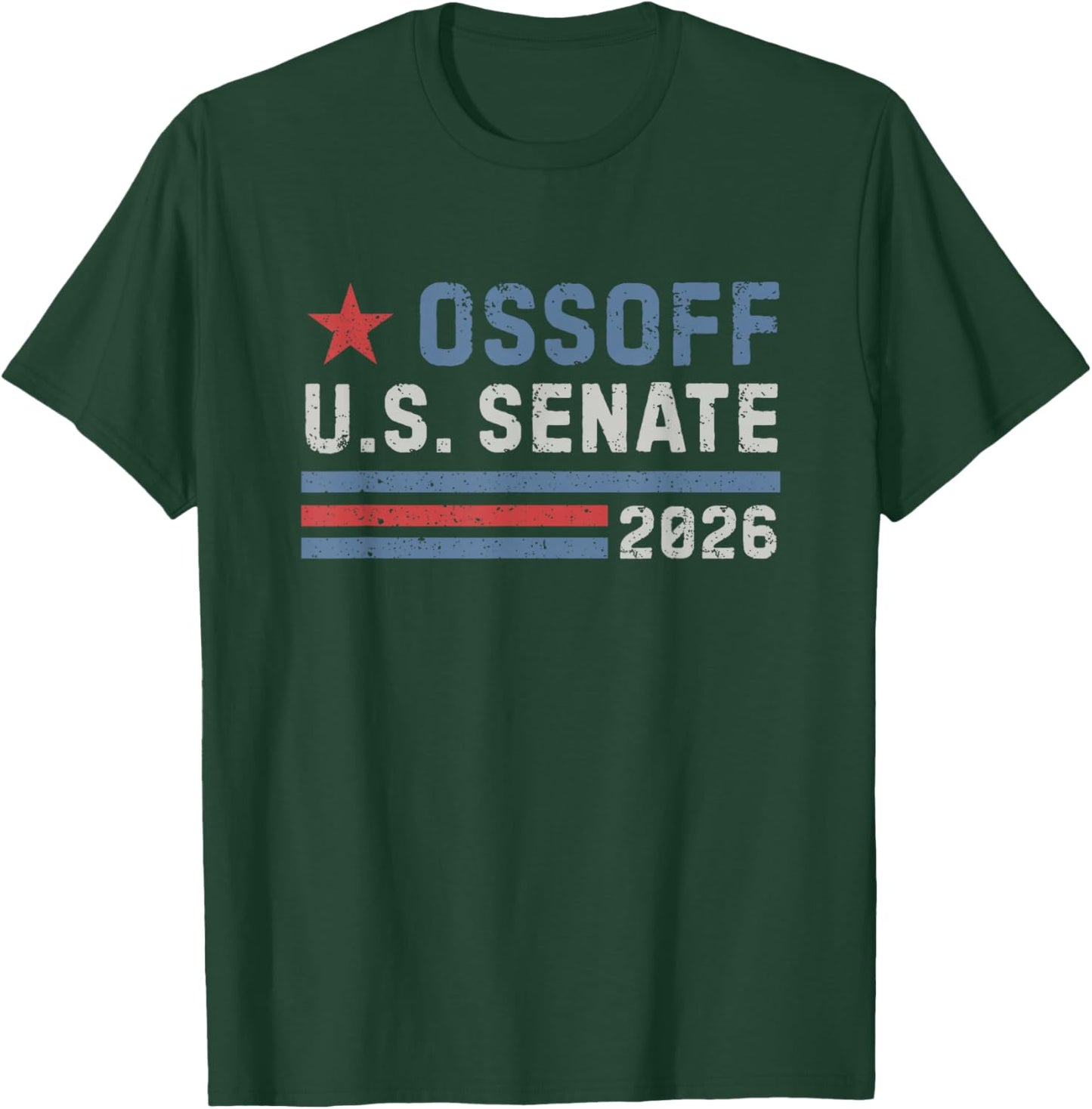 Jon Ossoff for U.S. Senate from Georgia 2026 Vintage T-Shirt - T-Shirt | Forest