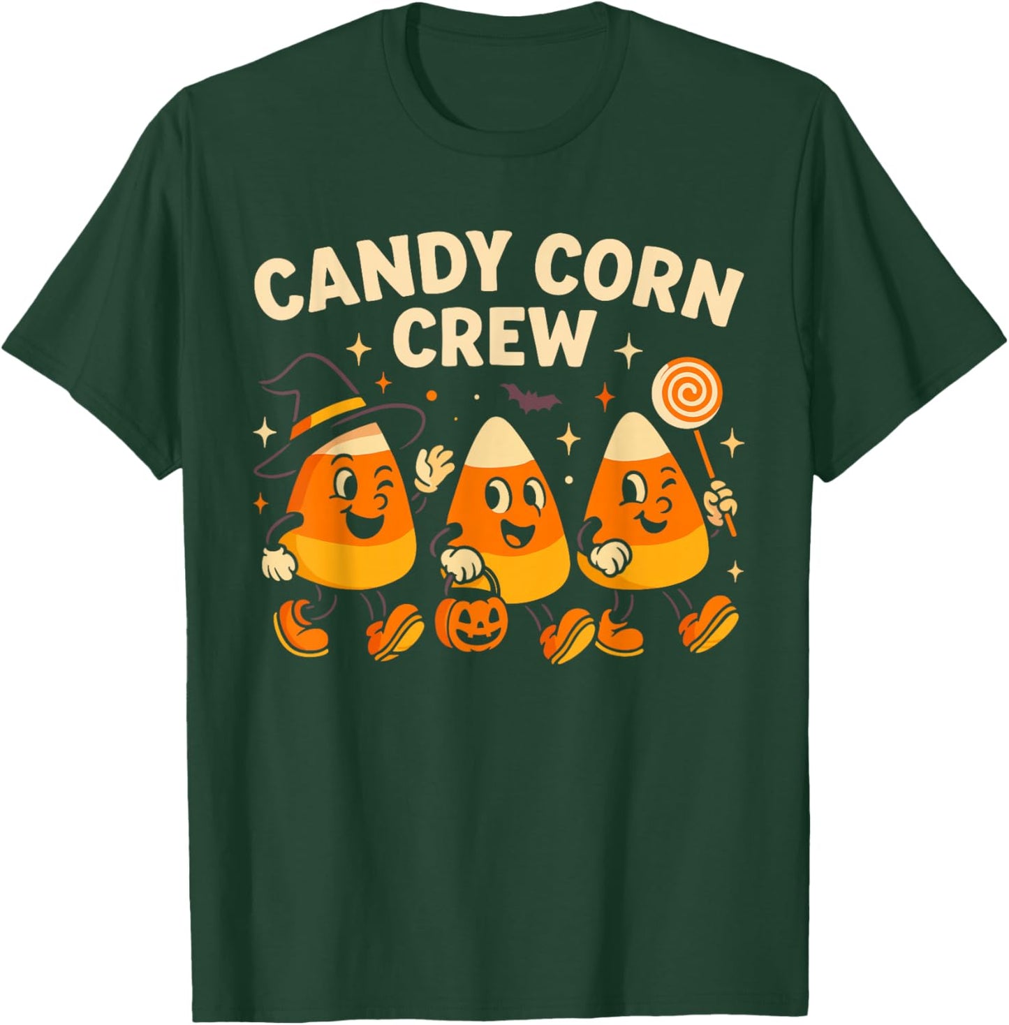 Cute Candy Corn Crew Halloween Matching Family T-Shirt - T-Shirt | Forest