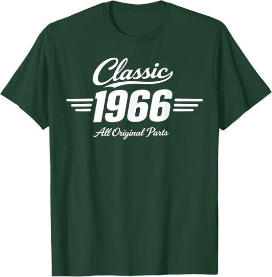 60th Birthday Man Woman 60 Years 1966 Decorative Gift Funny T-Shirt - T-Shirt | Forest