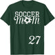 Soccer Mom Jersey Number 27 Favorite Player #27 Team T-Shirt - T-Shirt | Forest