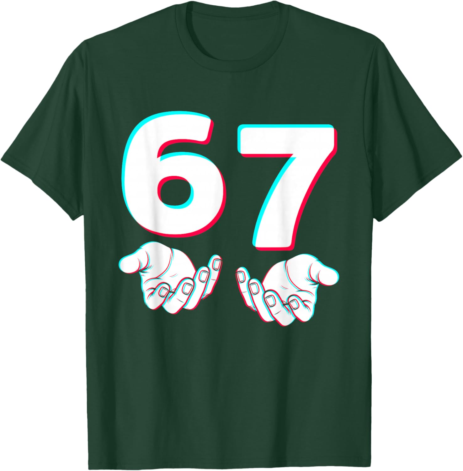 67 Gen Alpha Six Seven Italian 6 7 Brainrot Player Meme T-Shirt - T-Shirt | Forest