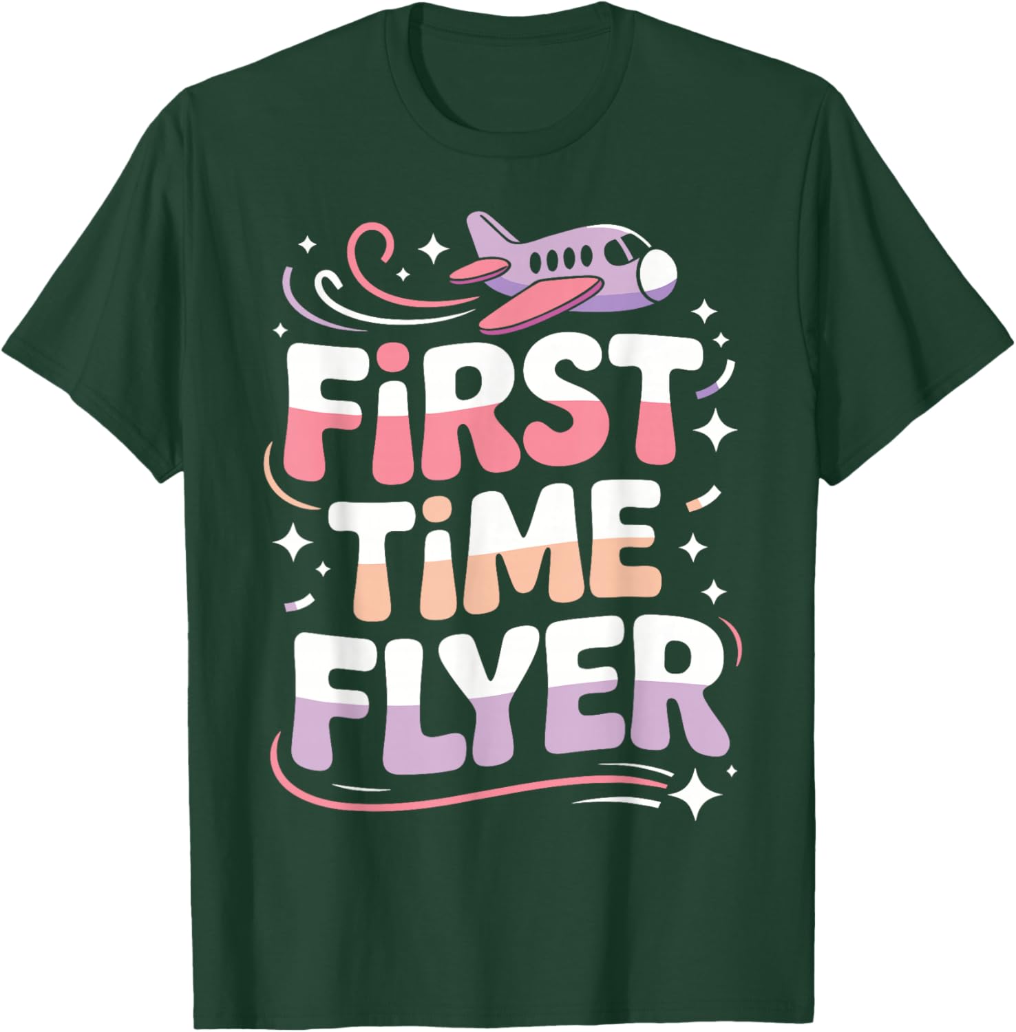 First Time Flyer | My First Plane Ride T-Shirt - T-Shirt | Forest