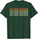 Retro 70s College Advisor Job Title T-Shirt - T-Shirt | Forest